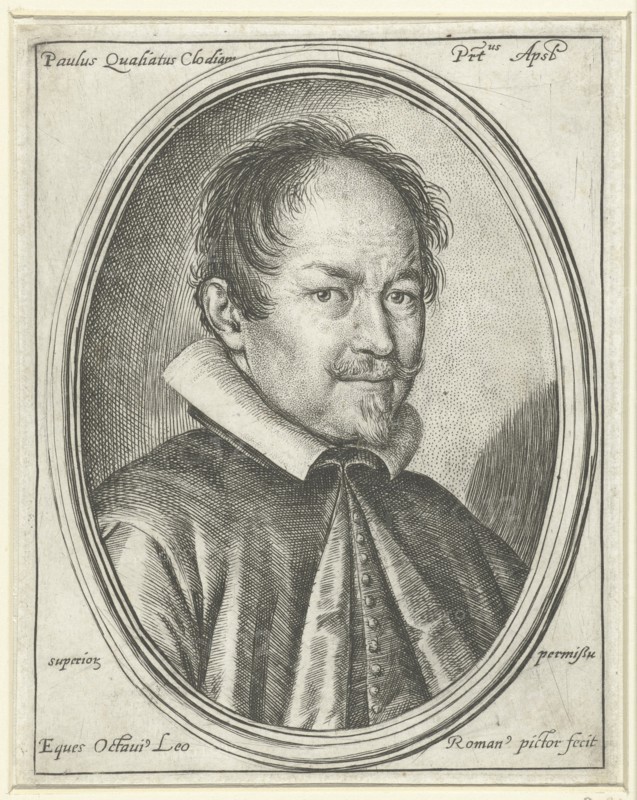 Portrait of the Composer Paolo Quagliati (c. 1555-1628), 1623. Artist: Leoni, Ottavio Maria (1578-1630)