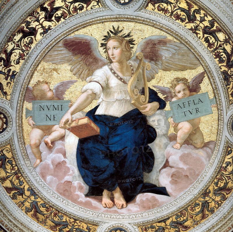 The Poetry. Stanza della Segnatura, 1508. Artist: Raphael (1483-1520)