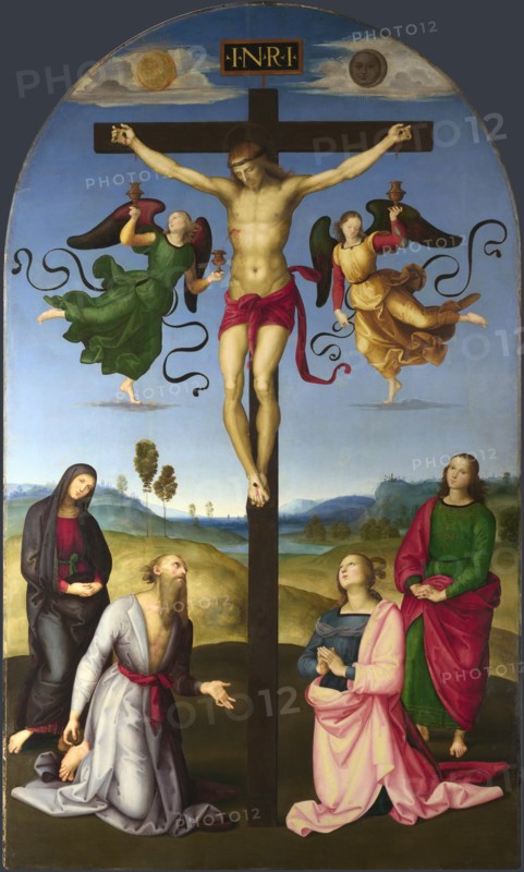 The Crucified Christ with the Virgin Mary, Saints and Angels (The Mond Crucifixion), 1502-1503. Artist: Raphael (1483-1520)