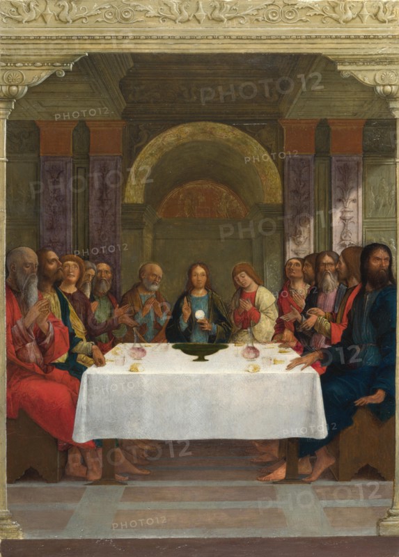 The Institution of the Eucharist, c.1490-1495. Artist: De' Roberti, Ercole (c. 1450-1496)