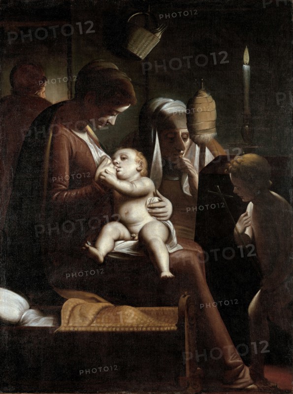 Madonna of the Candle, 1570-1575. Artist: Cambiaso (Cambiasi), Luca (1527-1585)
