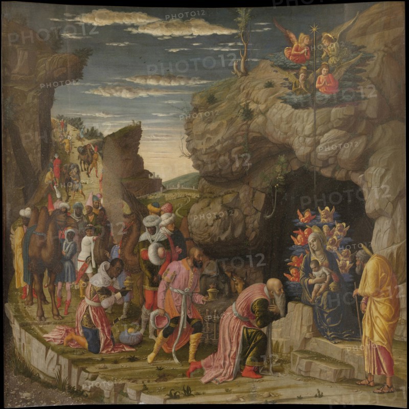 Epiphany (Trittico degli uffizi (Uffizi Tryptich), central panel), ca 1463-1464. Artist: Mantegna, Andrea (1431-1506)