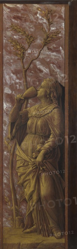 A Woman Drinking, c. 1500. Artist: Mantegna, Andrea (1431-1506)