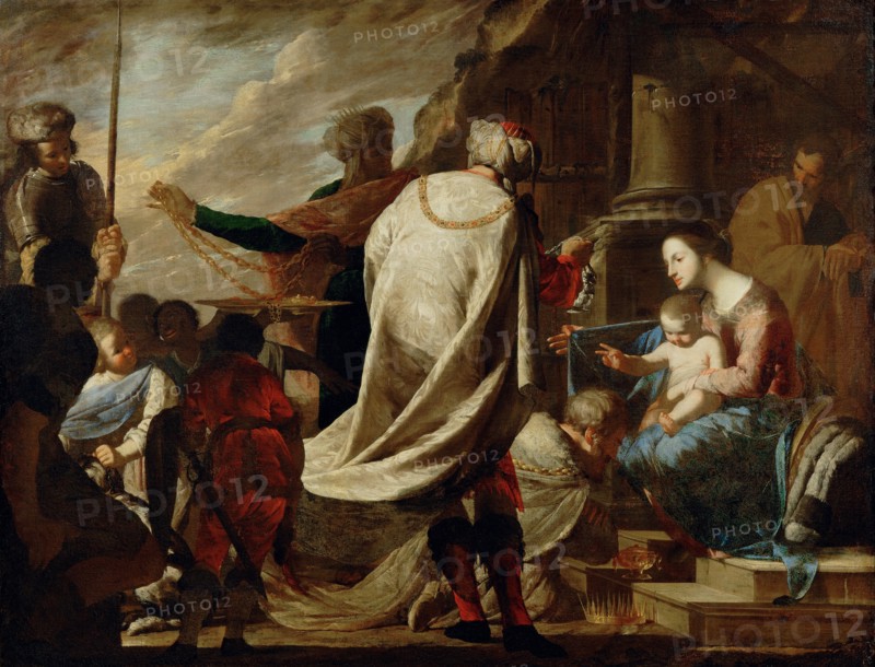 Adoration of the Magi, c. 1640. Artist: Cavallino, Bernardo (1616-1656)