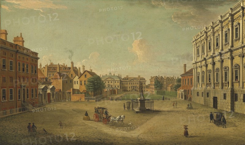 Four views of London: The Privy Garden, Whitehall. Artist: Joli, Antonio (1700-1777)