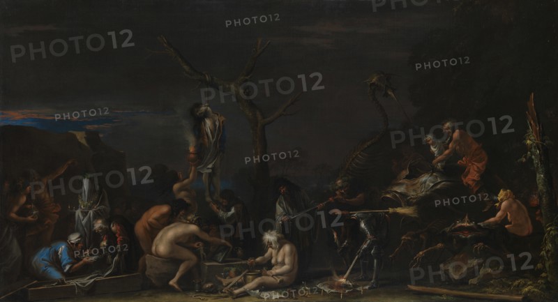 Witches at their Incantations, c. 1646. Artist: Rosa, Salvatore (1615-1673)