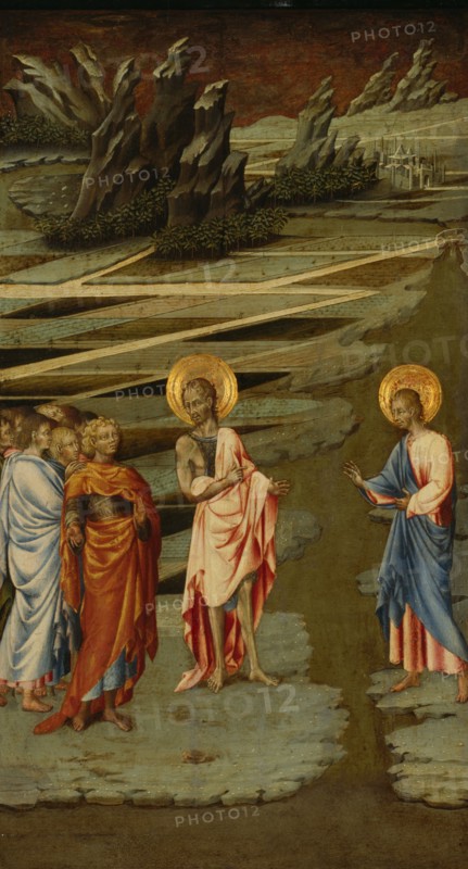 Ecce Agnus Dei, 1455-1460. Artist: Giovanni di Paolo (ca 1403-1482)