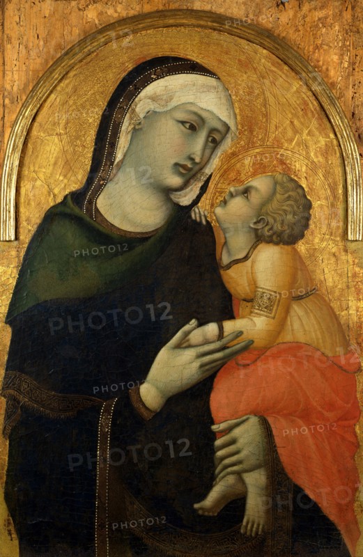 Madonna with Child. Artist: Lorenzetti, Pietro (ca 1300-ca 1348)