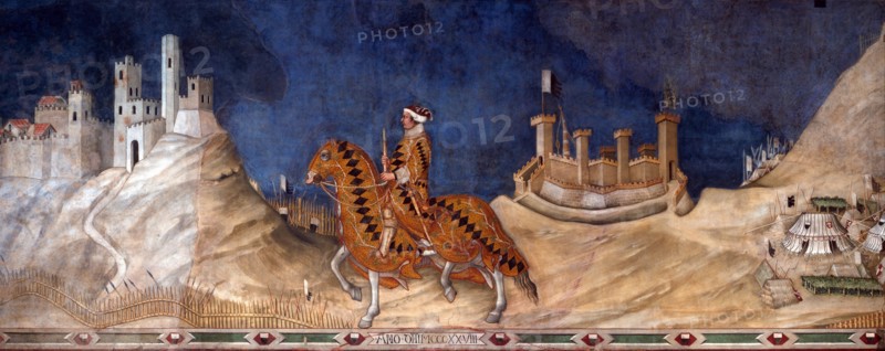 Guidoriccio da Fogliano, 1328. Artist: Martini, Simone, di (1280/85-1344)