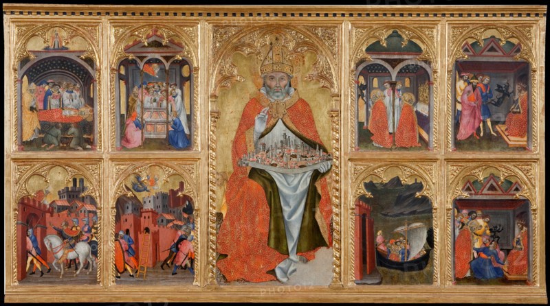 Saint Geminianus with scenes from his life, 1401. Artist: Taddeo di Bartolo (1362/63-1422)