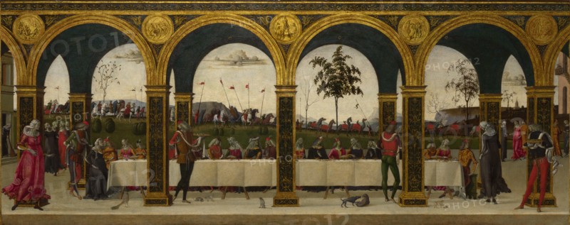 The Story of Griselda. Part III: Reunion, c.1490-1495. Artist: Master of the Story of Griselda (active End of 15th cen.)