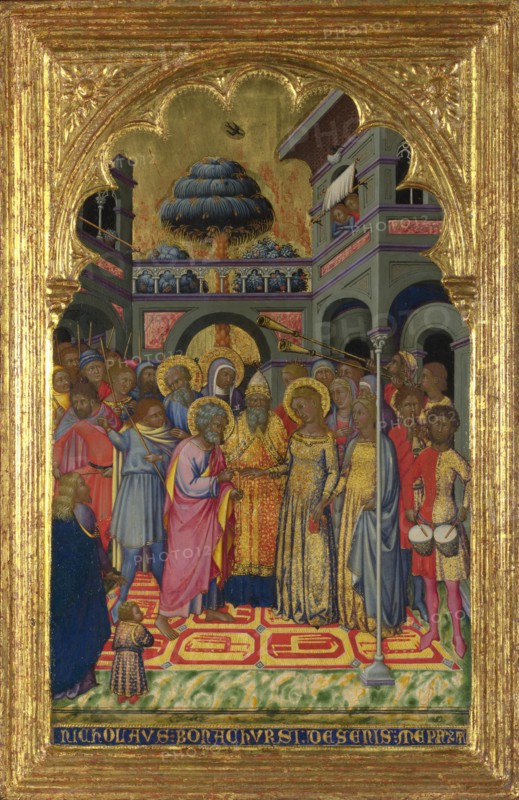 The Marriage of the Virgin, ca 1380. Artist: Niccolò di Bonaccorso (active 1370-1388)