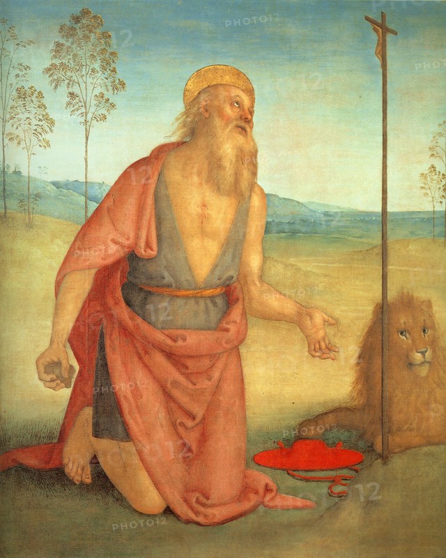 Saint Jerome, c. 1512. Artist: Perugino (ca. 1450-1523)