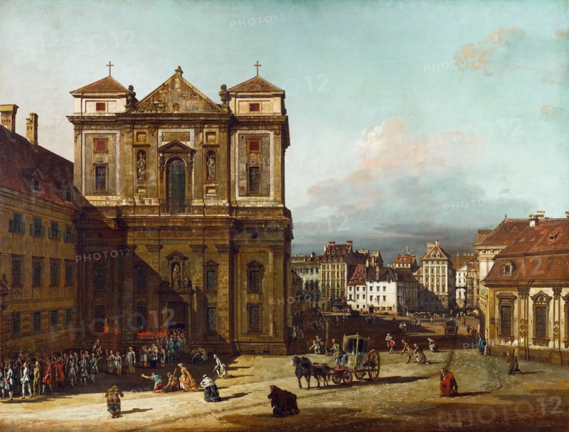 The Freyung iin Vienna, from the Northwest, Between 1758 and 1761. Artist: Bellotto, Bernardo (1720-1780)