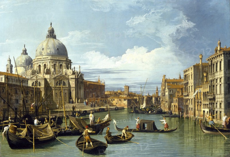 The Entrance to the Grand Canal, Venice, ca 1730. Artist: Canaletto (1697-1768)