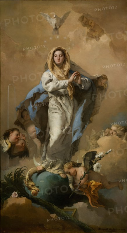 The Immaculate Conception of the Virgin, 1767-1768. Artist: Tiepolo, Giambattista (1696-1770)