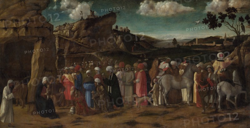 The Adoration of the Kings, c. 1480. Artist: Bellini, Giovanni, (Workshop)