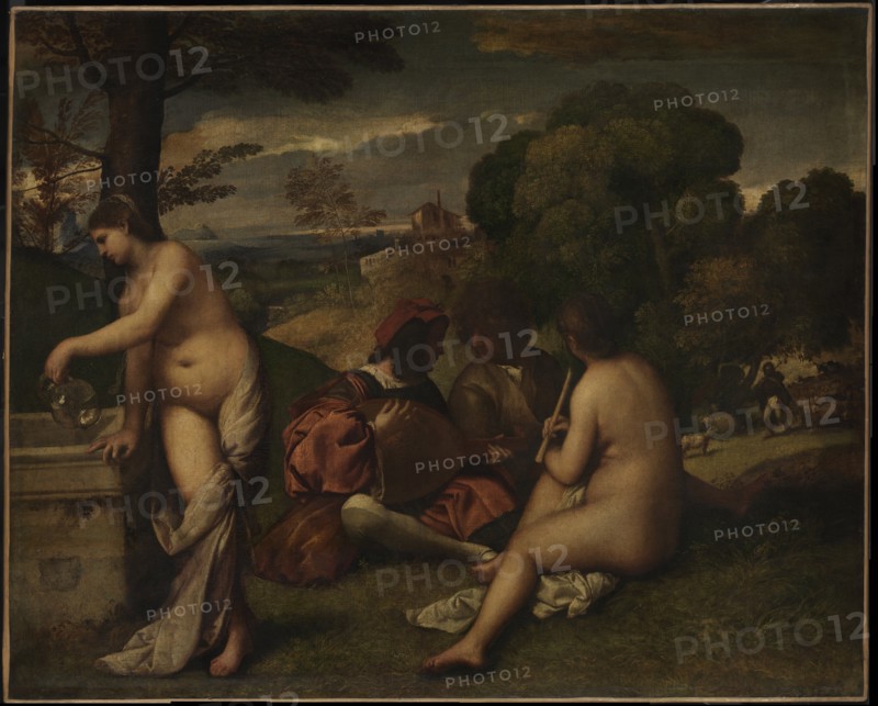 Pastoral Concert, c. 1510. Artist: Giorgione (1476-1510)