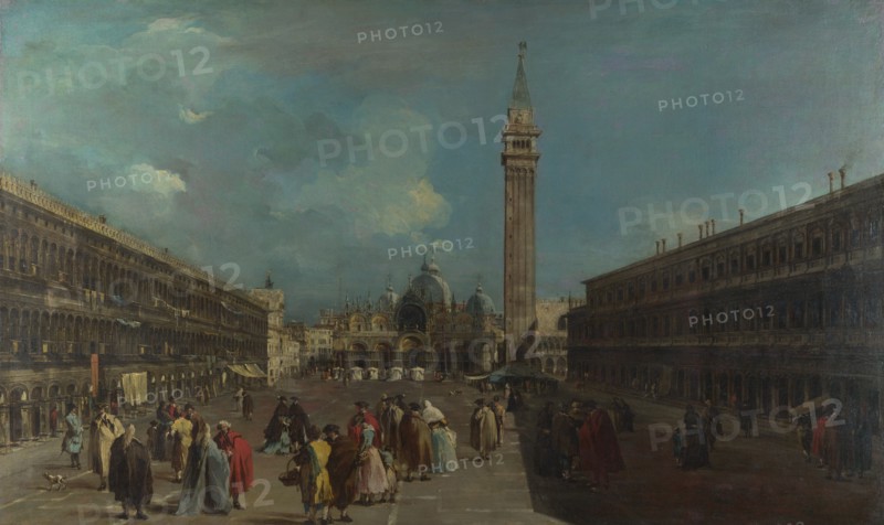 Venice, Piazza San Marco, ca 1760. Artist: Guardi, Francesco (1712-1793)