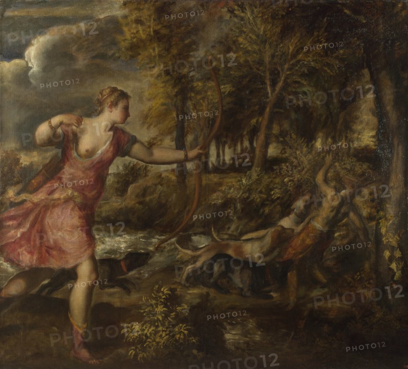 The Death of Actaeon, ca 1559-1575. Artist: Titian (1488-1576)