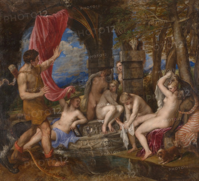 Diana and Actaeon, 1556-1559. Artist: Titian (1488-1576)