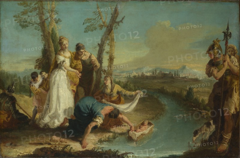 The Finding of Moses, after 1740. Artist: Zugno, Francesco (1709-1787)