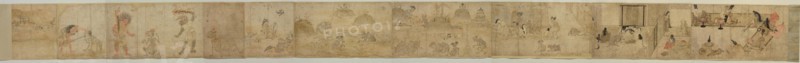Hungry Ghosts Scroll, 12th century. Artist: Anonymous