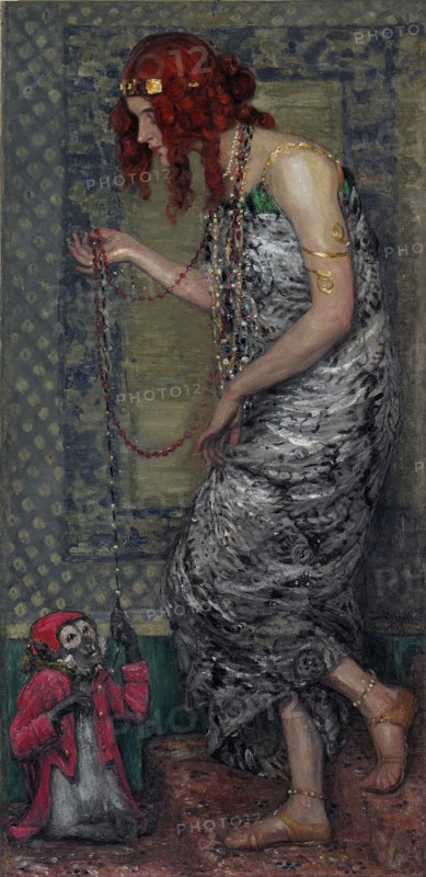The Princess and the Monkey, 1913. Artist: Rozentals, Janis (1866-1916)