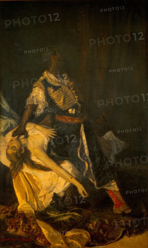 Othello Killing Desdemona, 1879. Artist: González Pineda, A. (active 19th century)