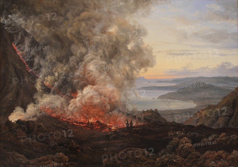 Eruption of the Volcano Vesuvius, 1821. Artist: Dahl, Johan Christian Clausen (1788-1857)