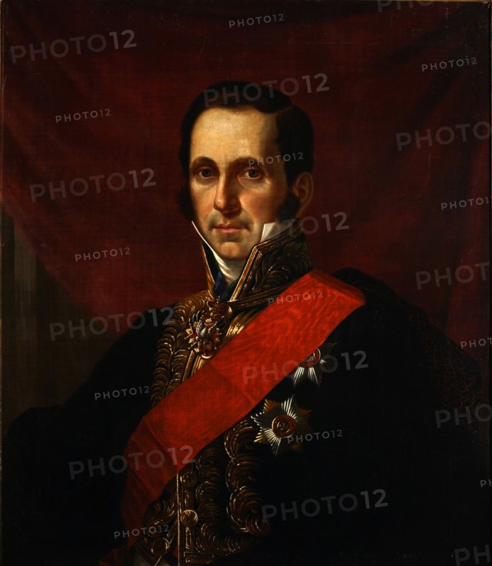 Portrait of Count Sergey Semionovich Uvarov (1786-1855), 1844. Artist: Kaniewski, Jan Ksawery (1805-1867)