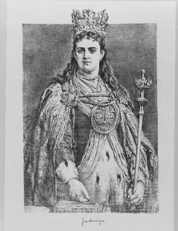 Queen Jadwiga of Poland, 19th century. Artist: Matejko, Jan Alojzy (1838-1893)