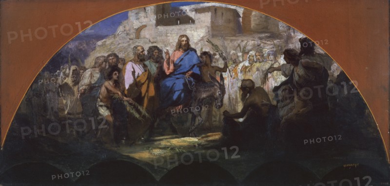 try of Christ into Jerusalem, 1876. Artist: Siemiradzki, Henryk (1843-1902)