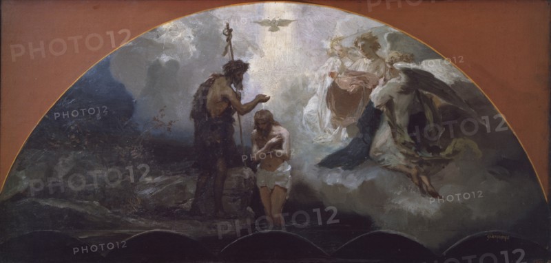 The Baptism of Christ, 1876. Artist: Siemiradzki, Henryk (1843-1902)