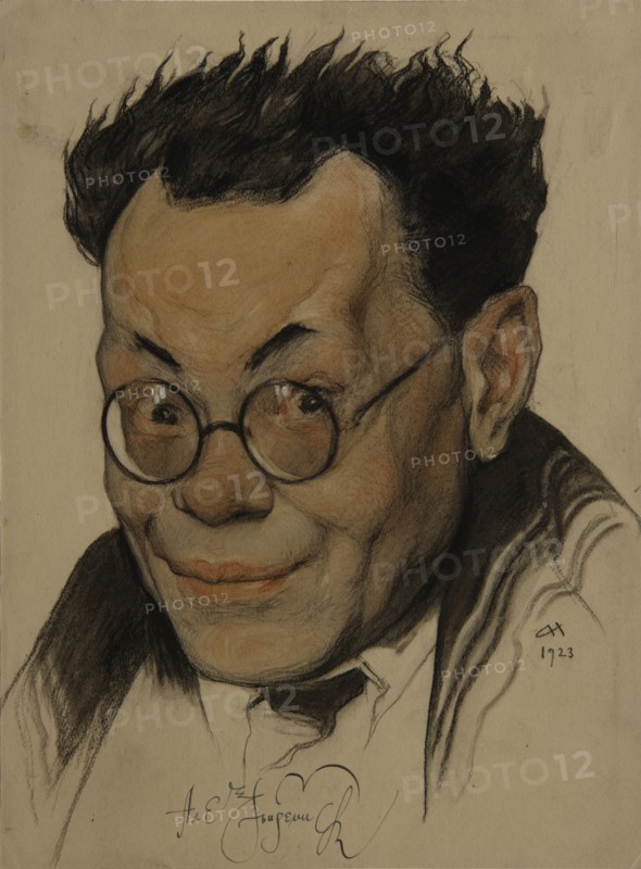 Portrait of the author Alexei M. Remizov (1877-1957), 1923. Artist: Andreev, Nikolai Andreevich (1873-1932)