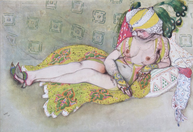 The Yellow Sultan's Wife, 1916. Artist: Bakst, Léon (1866-1924)