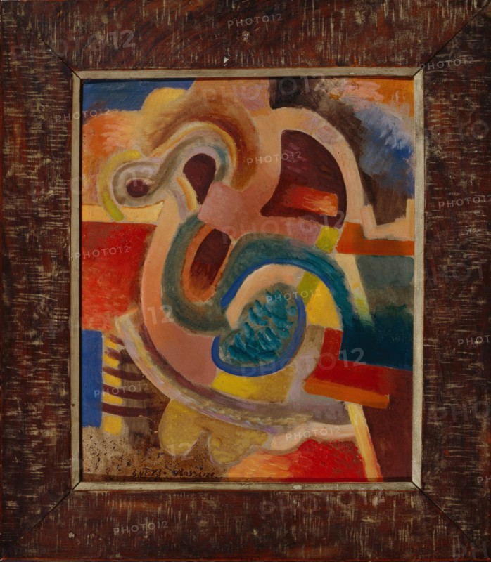 Abstract Composition No 8, 1913. Artist: Baranov-Rossiné, Vladimir Davidovich (1888-1942)