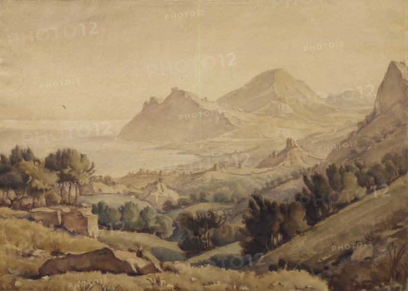Ancient town. Artist: Bogayevsky, Konstantin Fyodorovich (1872-1943)