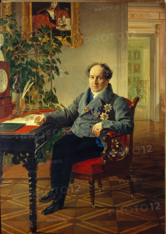 Portrait of Prince Alexander Nikolayevich Golitsyn (1773-1844), 1840. Artist: Briullov, Karl Pavlovich (1799-1852)