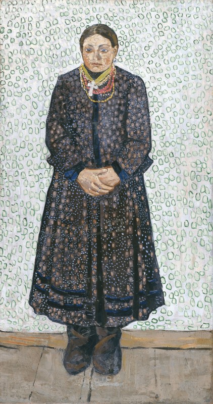 Ukrainian Peasant Woman, 1910-1911. Artist: Burliuk, Vladimir Davidovich (1886-1917)