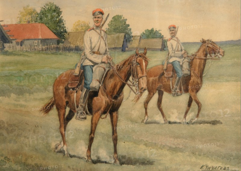 Cossacks. Artist: Chichagov, Konstantin Nikolayevich (1849-1903)