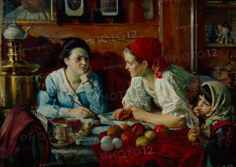 A Letter to Petersburg, 1902. Artist: Golynsky, Vasili Andreyevich (1854-1904)