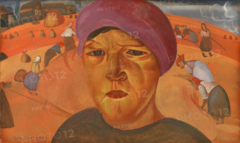 Russian Peasant Woman (From the series Les Visages de Russie), 1923. Artist: Grigoriev, Boris Dmitryevich (1886-1939)