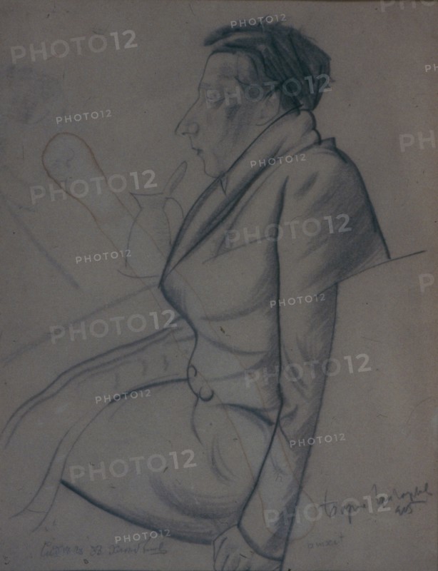 Portrait of the Poet Velimir Khlebnikov (1885-1922), 1915. Artist: Grigoriev, Boris Dmitryevich (1886-1939)