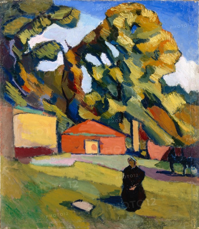Decorative Landscape, 1928-1929. Artist: Istomin, Konstantin Nikolayevich (1887-1942)