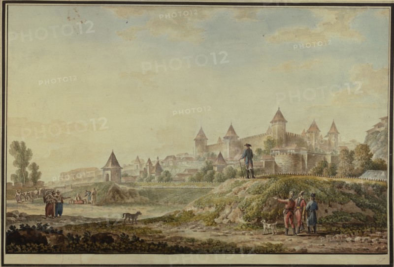 View of the fortress of Bender, 1790. Artist: Ivanov, Mikhail Matveevich (1748-1823)