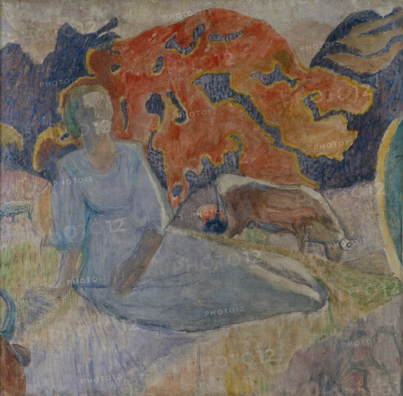 Shepherd girl, 1907. Artist: Karev, Alexei Yeremeevich (1879-1942)