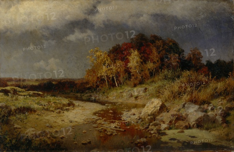 Windy Autumn Day, 1903. Artist: Kiselev, Alexander Alexeyevich (1855-after 1918)
