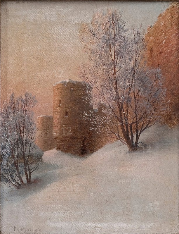 Koporye Fortress. Artist: Kondratenko, Gavriil Pavlovich (1854-1924)