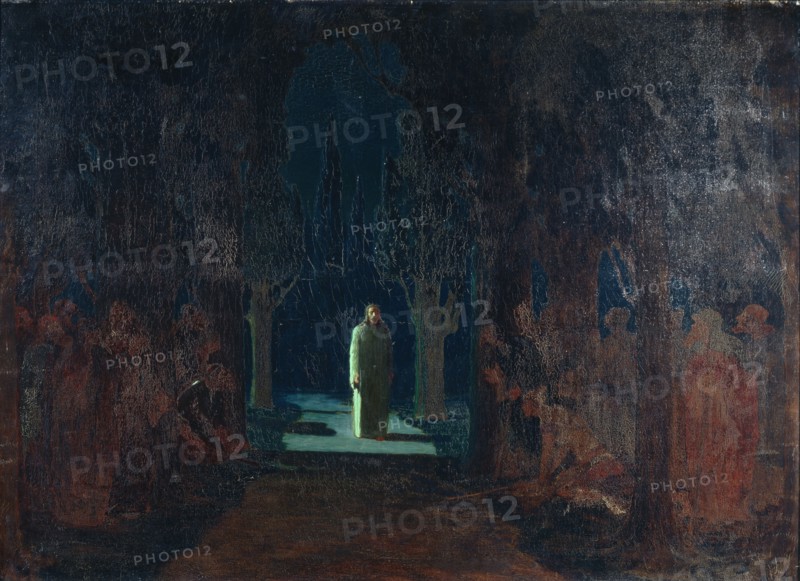 Christ at the Garden of Gethsemane. Artist: Kuindzhi, Arkhip Ivanovich (1842-1910)